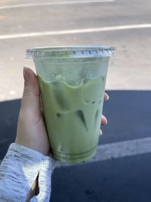 lavender matcha latte with oat milk   at Bequest Coffee Co in Mill Creek