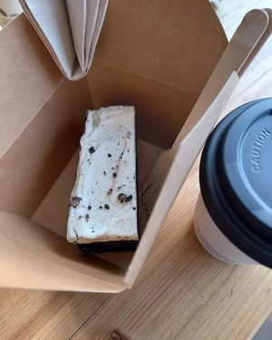 Cookies & Cream Cake (Vegan). at Prism Coffee in Gateshead