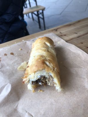 Black pudding roll!  at Prism Coffee in Gateshead