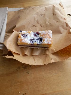 Blueberry Cakeyness! at Prism Coffee in Gateshead