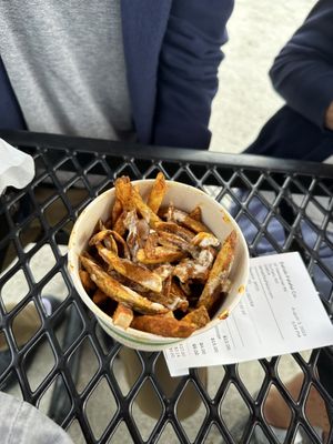 Shawarma fries   at Dahab Falafel Co in Durham