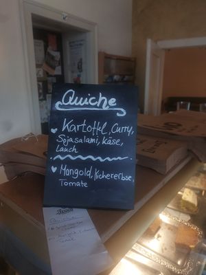 Special quiche at Frau Friedrich in Marburg