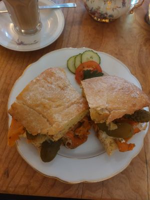 Carrot lax ciabatta at Frau Friedrich in Marburg