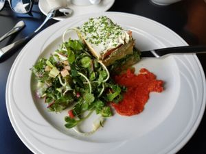 raw lasagna  at Greens and Vines in Honolulu