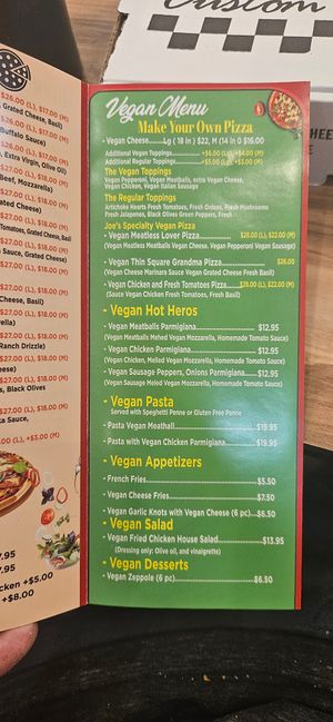  at Famous Joe Pizzeria in Brooklyn