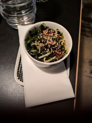Wakame salad at Sushibar+Wine in Helsinki