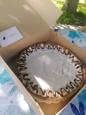 The best Banoffee pie at La Vertitude in Zottegem