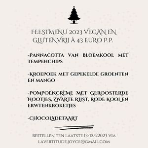 Devine christmas menu at La Vertitude in Zottegem