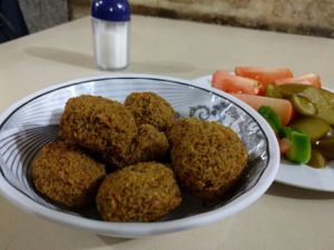 Falafel at Abu Shukri in East Jerusalem