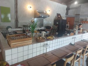 Open kitchen at POHSOP in Chiang Mai
