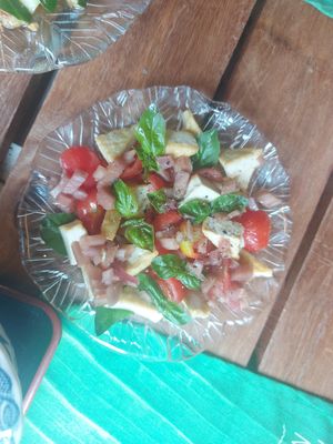 Tomato & tofu salad at POHSOP in Chiang Mai