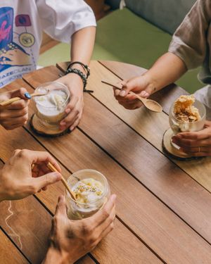 dessert at POHSOP in Chiang Mai