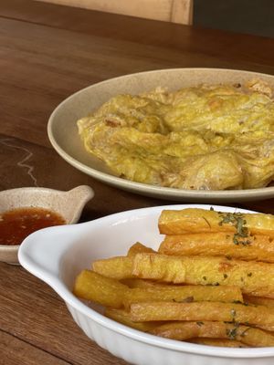 Chickpea tofu  at POHSOP in Chiang Mai