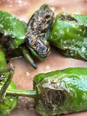 Pimientos de Padron  at Rossio Tapas e Vinho in Hamburg