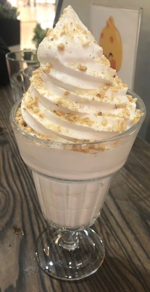 Soft serve coconut ice cream bowl  at Sticky Rice - Yas Mall in Abu Dhabi