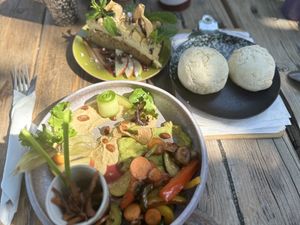 Breakfast & cake  at Blaupause in Luebeck