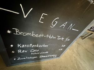 menu  at Blaupause in Luebeck