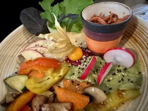 vegan breakfast  at Blaupause in Luebeck