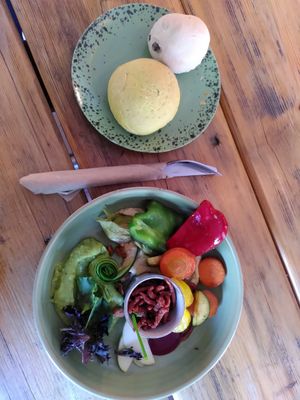 Frühstück Veggi (vegan) at Blaupause in Luebeck