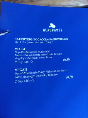 Karte ab 14 Uhr at Blaupause in Luebeck