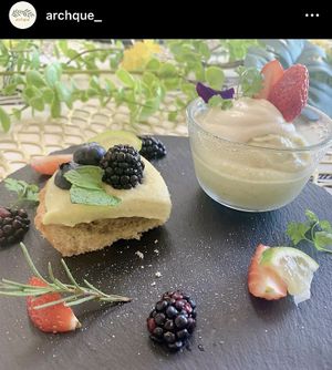 Plant based desserts (Photo from their IG)  at Archque - アーチキュ in Tokyo