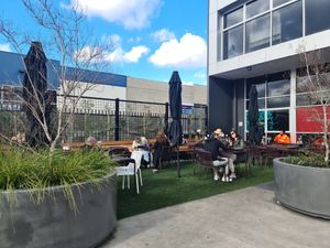 Outside at Roasting Warehouse in Airport West