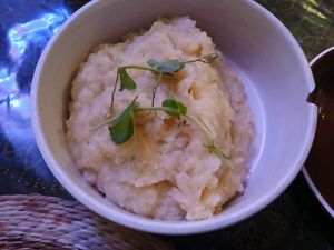 Garlic mash at Mama Africa Cpt in Cape Town