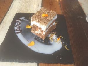 Carrot cake at Earth to Table in Bondi Junction