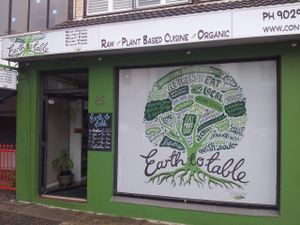 The restaurant from outside at Earth to Table in Bondi Junction