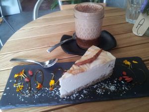 Pear and ginger cake - soooo delicous! at Earth to Table in Bondi Junction