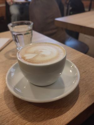 Cappuccino at Café Bretelles - Petite France in Strasbourg