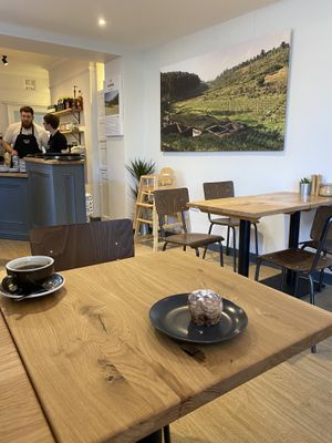 Downstairs cafe  at Alex Gooch in Monmouth