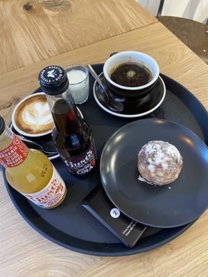 Fizzy orange, cherry cola, cappuccino, americano  at Alex Gooch in Monmouth