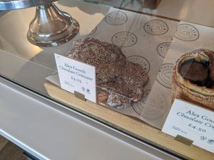 Chocolate croissant at Alex Gooch in Monmouth