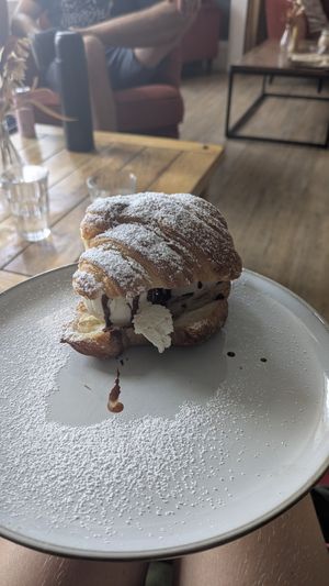 Ice cream filled croissant at Alex Gooch in Monmouth