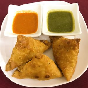 My favourite! Samosa at Jai palace in Bangkok