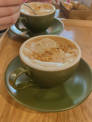 Hazelnut praline latte  at Nono Shop & Cafe Seoul in Seoul