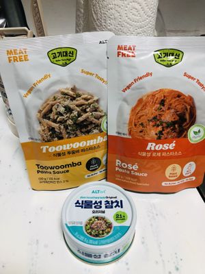 Vegan Pasta Sauces 💚  at Nono Shop & Cafe Seoul in Seoul