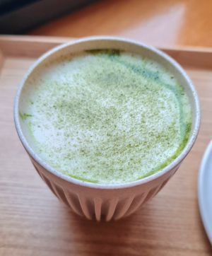 Matcha latte #Veganuary at Nono Shop & Cafe Seoul in Seoul