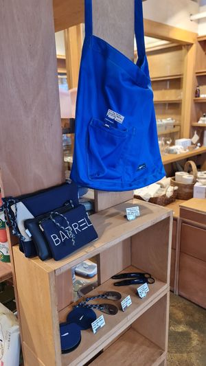 Eco-friendly lifestyle products: bags at Nono Shop & Cafe Seoul in Seoul