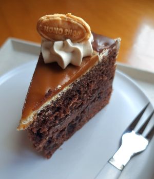 Lotus cookie cake #Veganuary at Nono Shop & Cafe Seoul in Seoul