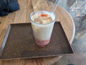 Iced strawberry latte. Soooooo goooood! at Nono Shop & Cafe Seoul in Seoul