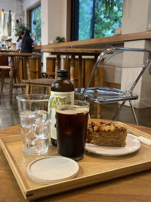 Apple cake  at Nono Shop & Cafe Seoul in Seoul