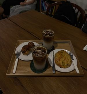 Cinnamon rolls& garlic bread~  at Nono Shop & Cafe Seoul in Seoul