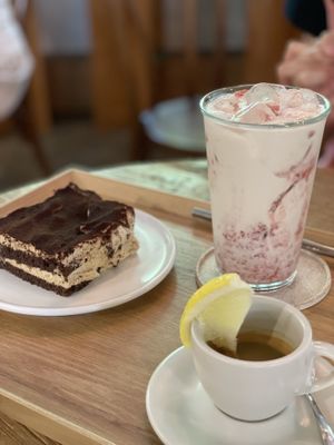 Tiramisu, coffee, strawberry   at Nono Shop & Cafe Seoul in Seoul