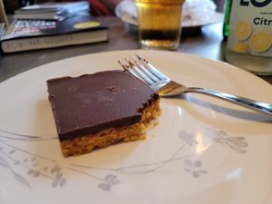 Snickers cake at Jacobs Café in Gothenburg