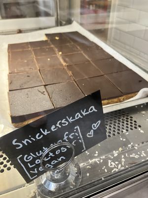 Snickers cake  at Jacobs Café in Gothenburg