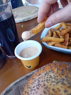 French Fries & The Special Vegan Sauce at Submarine Burger - Maksimir in Zagreb