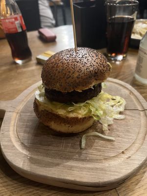 Burger with beyond meat  at Submarine Burger - Maksimir in Zagreb