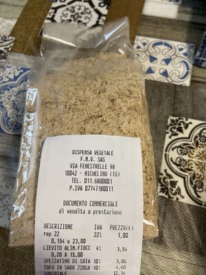 Lievito alimentare - sacchetto in materiale organico   at Dispensa Vegetale in Nichelino